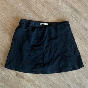 NWT S Abercrombie Black Mini Skirt w shorts